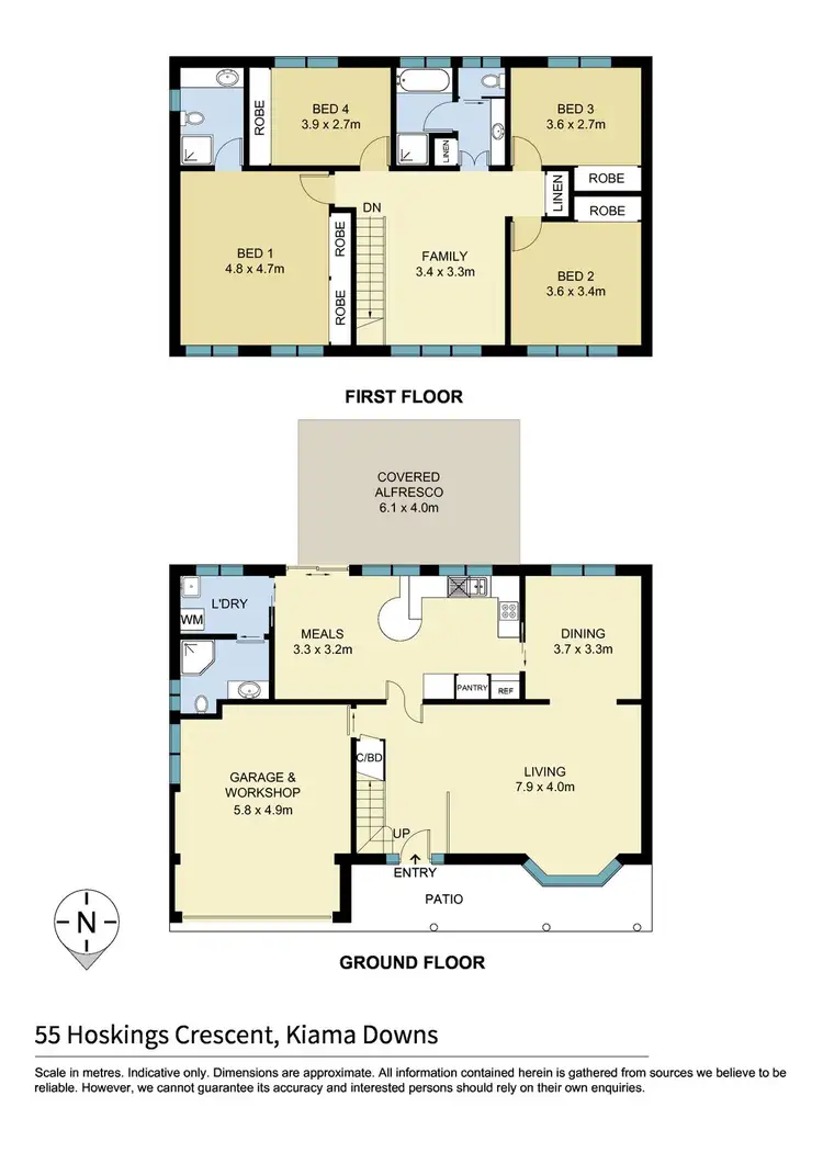 Floorplan of Homely house listing, 55 Hoskings Crescent, Kiama Downs NSW 2533