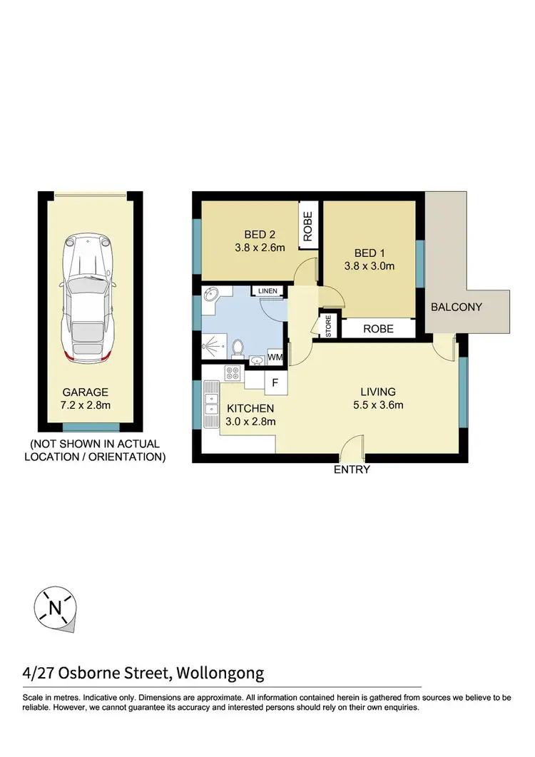 Floorplan of Homely apartment listing, 4/27 Osborne Street, Wollongong NSW 2500