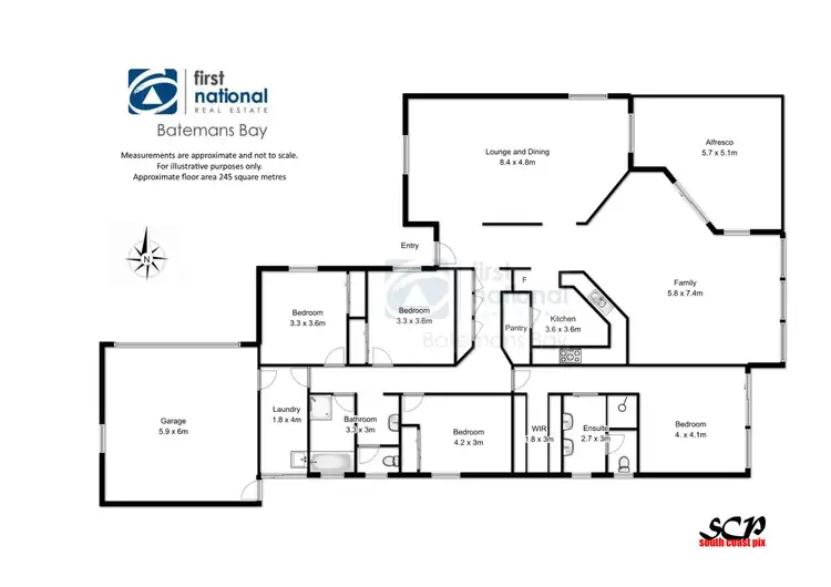 Floorplan of Homely house listing, 10 Lisa Place, Sunshine Bay NSW 2536