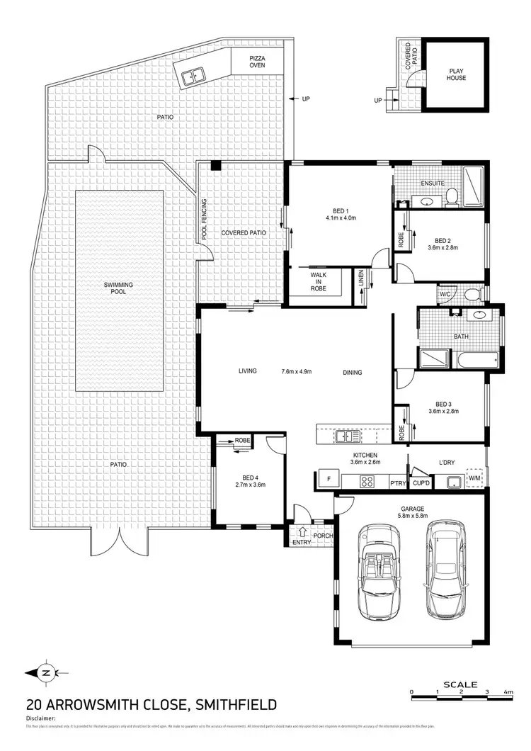 Floorplan of Homely house listing, 20 Arrowsmith Close, Smithfield QLD 4878