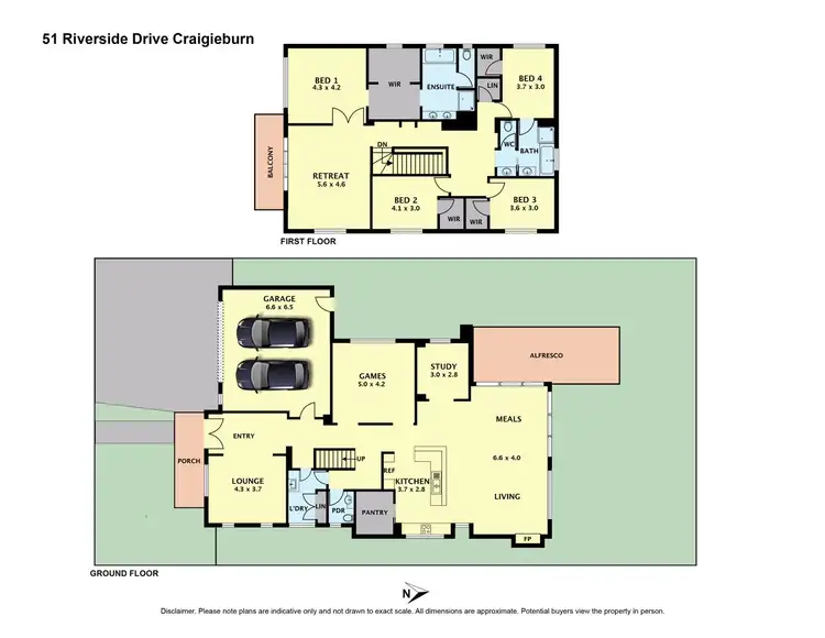 Floorplan of Homely house listing, 51 Riverside Drive, Craigieburn VIC 3064