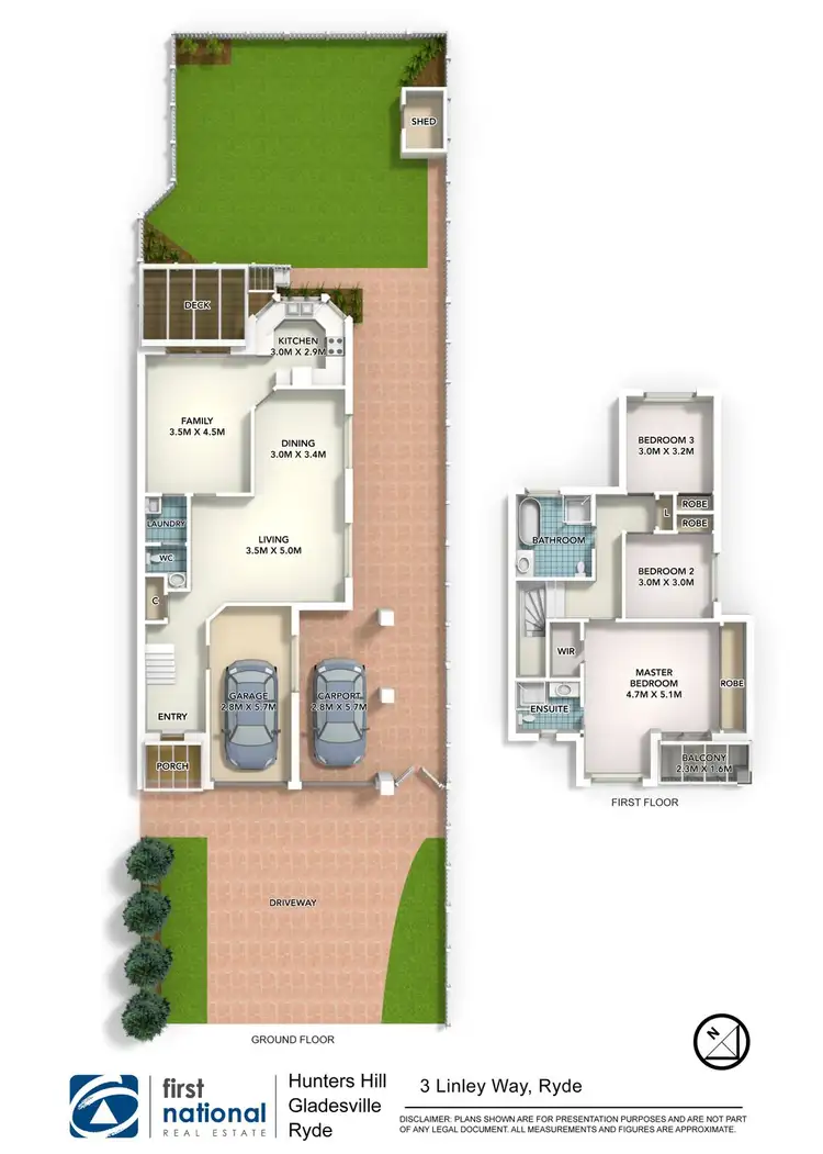 Floorplan of Homely house listing, 3 Linley Way, Ryde NSW 2112