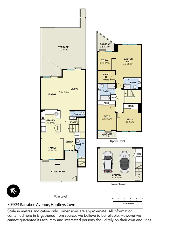 Floorplan of Homely townhouse listing, 304/24 Karrabee Avenue, Huntleys Cove NSW 2111