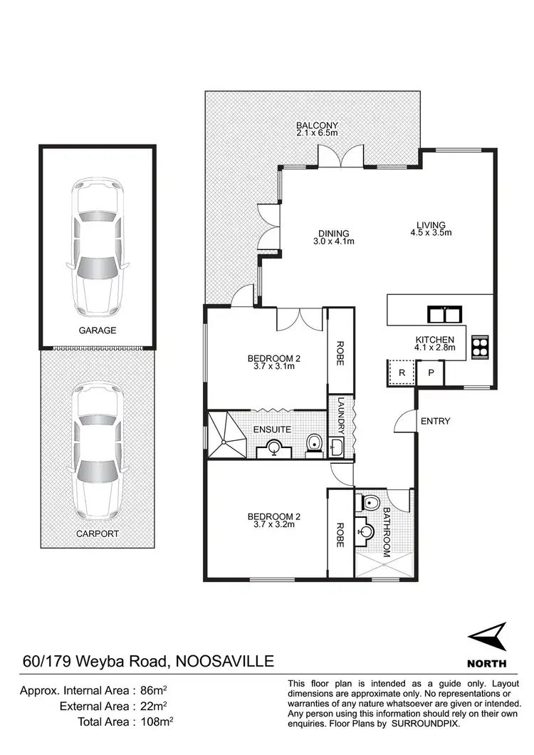 Floorplan of Homely apartment listing, 60/179 Weyba Road, Noosaville QLD 4566