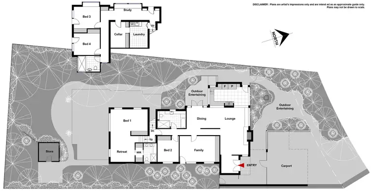 Floorplan of Homely house listing, 56 Fergusson Crescent, Deakin ACT 2600