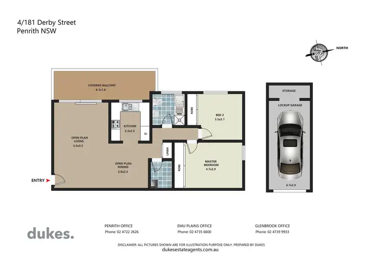 Floorplan of Homely unit listing, 4/181 Derby Street, Penrith NSW 2750