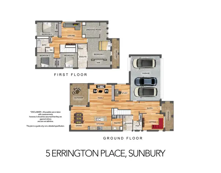 Floorplan of Homely house listing, 5 Errington Place, Sunbury VIC 3429
