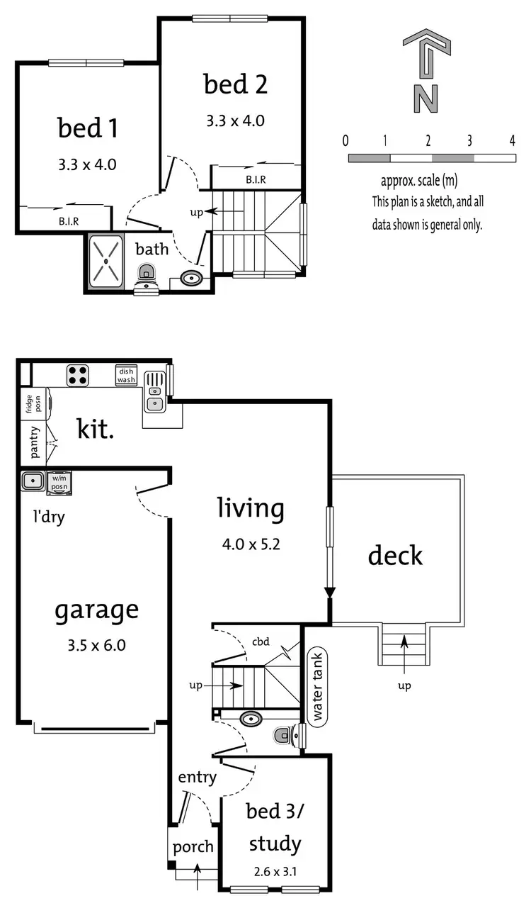 Floorplan of Homely townhouse listing, 4/57 Heatherdale Road, Ringwood VIC 3134