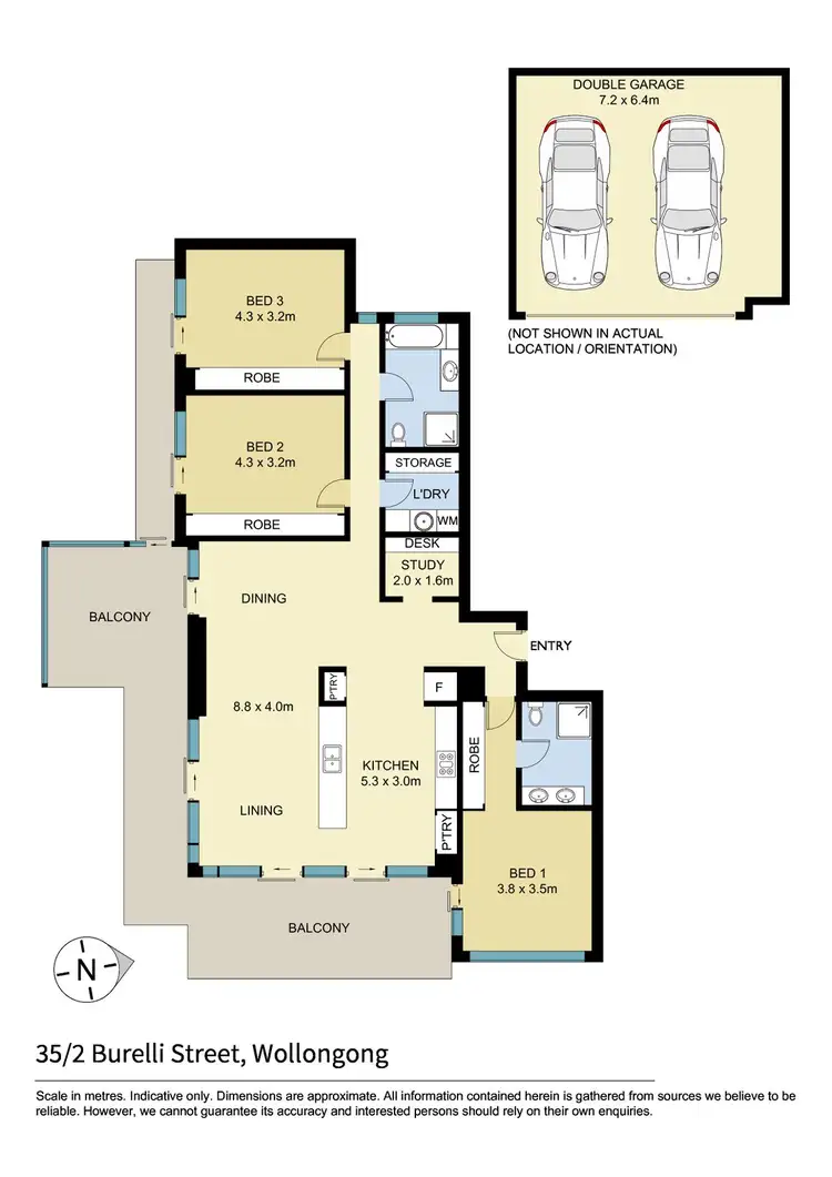 Floorplan of Homely apartment listing, 35/2 Burelli Street, Wollongong NSW 2500