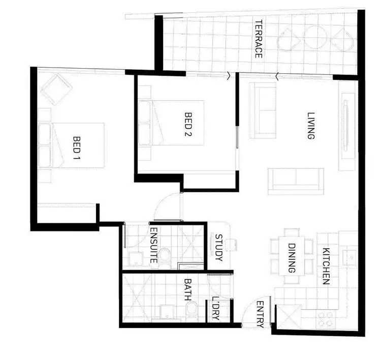 Floorplan of Homely apartment listing, 603/330 Lygon Street, Brunswick East VIC 3057