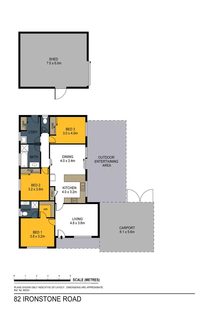 Floorplan of Homely house listing, 82 Ironstone Road, Epsom VIC 3551
