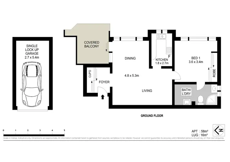 Floorplan of Homely apartment listing, 7/195 Ernest Street, Cammeray NSW 2062