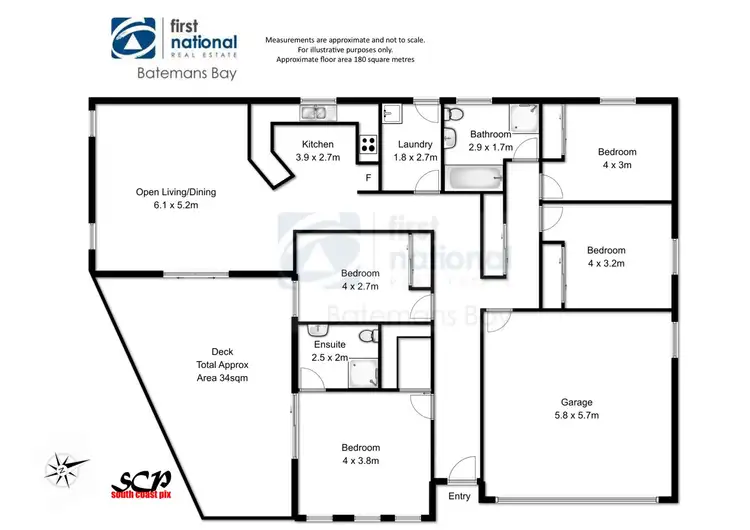 Floorplan of Homely house listing, 1 Honeyeater Place, Malua Bay NSW 2536