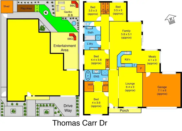 Floorplan of Homely house listing, 67 Thomas Carr Drive, Tarneit VIC 3029