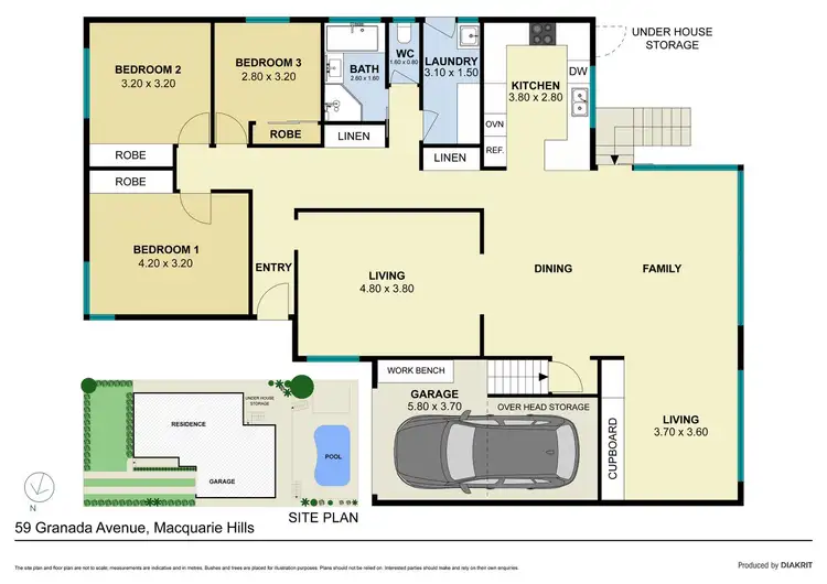 Floorplan of Homely house listing, 59 Granada Avenue, Macquarie Hills NSW 2285