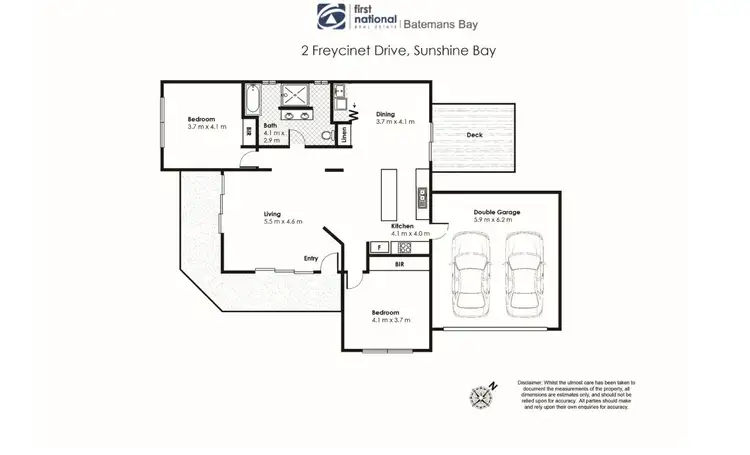 Floorplan of Homely house listing, 2 Freycinet Drive, Sunshine Bay NSW 2536