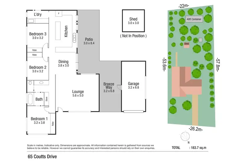 Floorplan of Homely house listing, 65 Coutts Drive, Bushland Beach QLD 4818