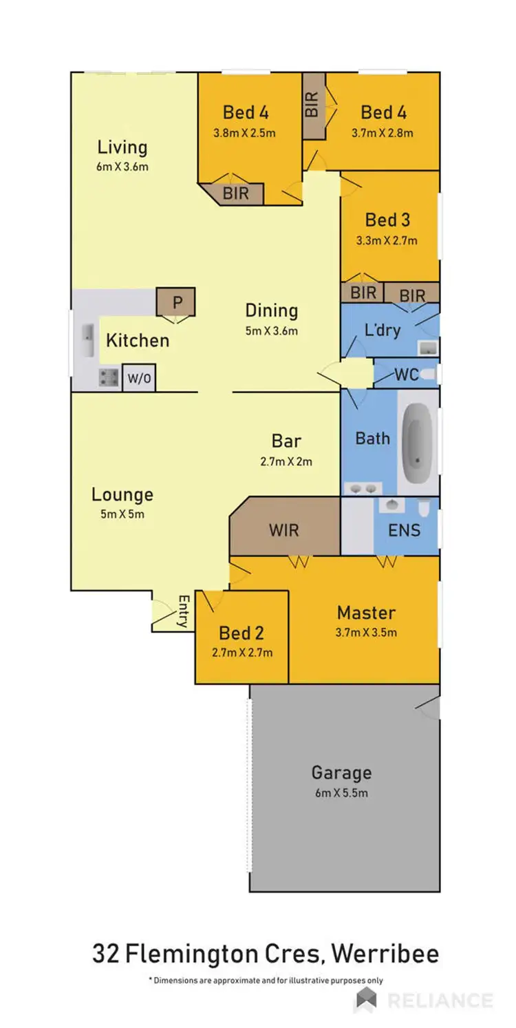 Floorplan of Homely house listing, 32 Flemington Crescent, Werribee VIC 3030