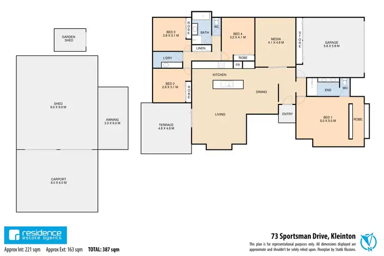 Floorplan of Homely house listing, 73 Sportsman Drive, Kleinton QLD 4352