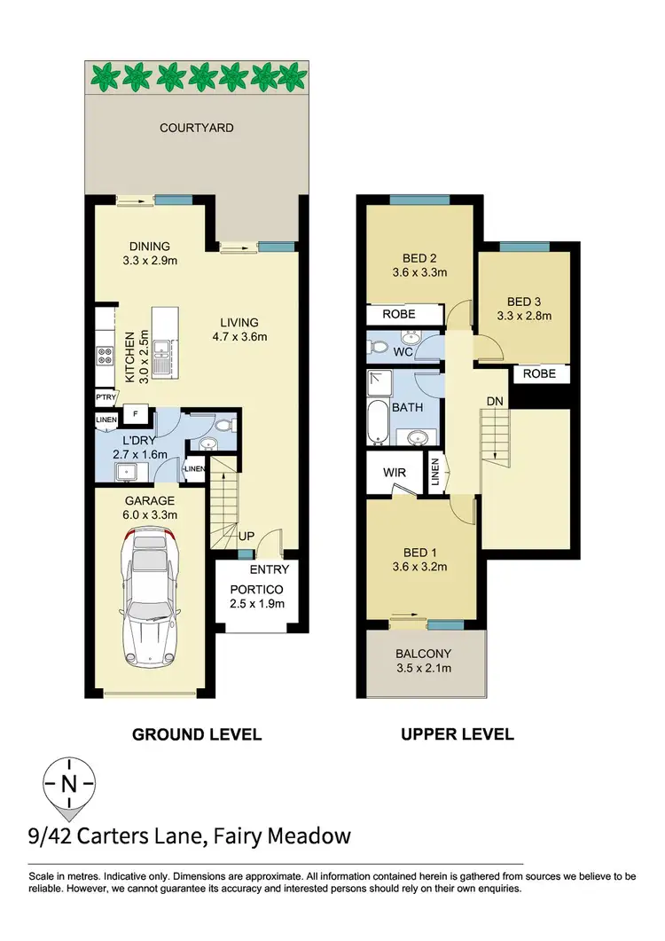 Floorplan of Homely townhouse listing, 9/42 Carters Lane, Fairy Meadow NSW 2519