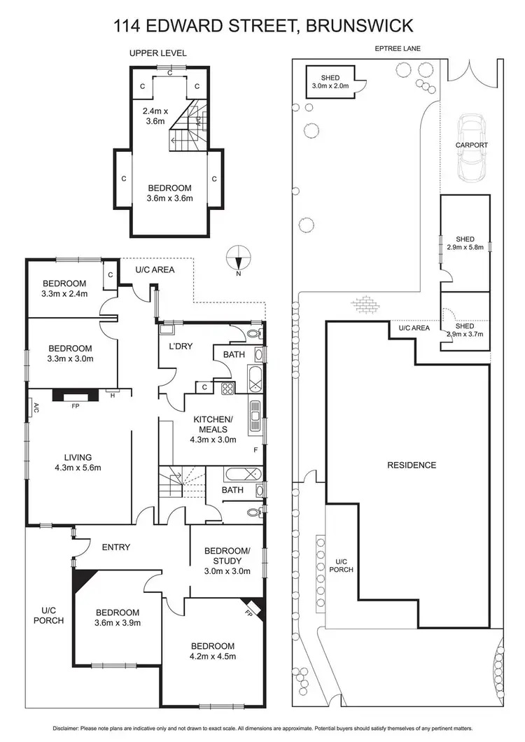 Floorplan of Homely house listing, 114 Edward Street, Brunswick VIC 3056