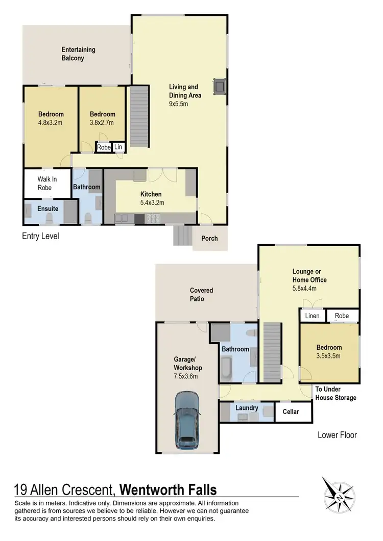 Floorplan of Homely house listing, 19 Allen Crescent, Wentworth Falls NSW 2782
