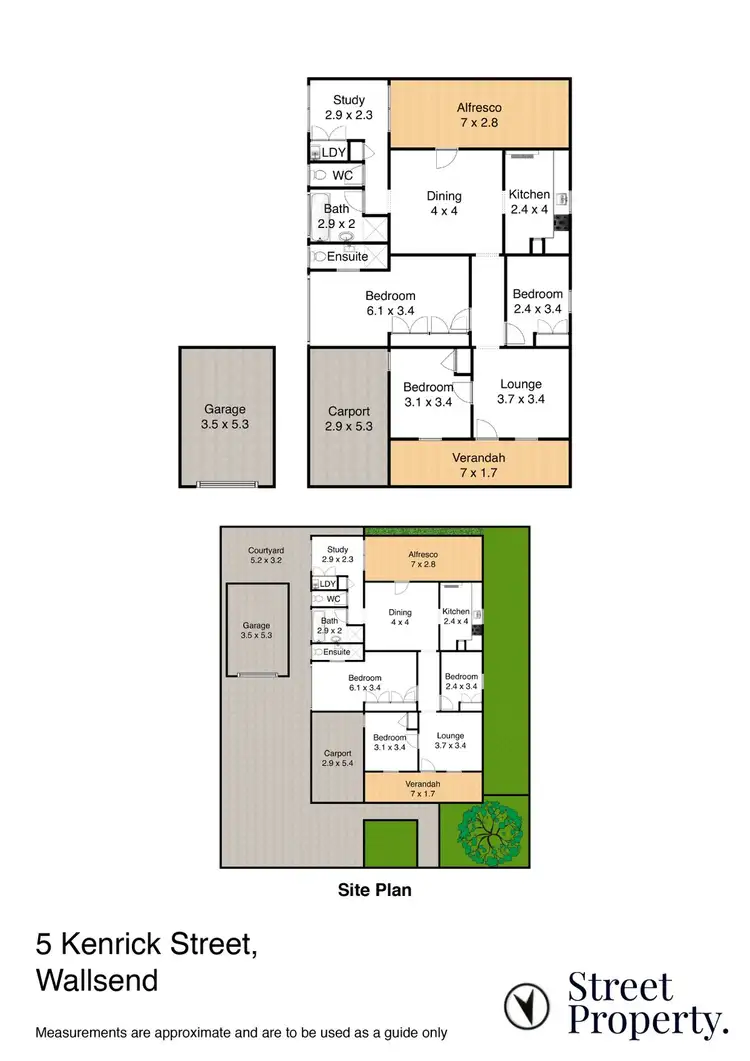 Floorplan of Homely house listing, 5 Kenrick Street, Wallsend NSW 2287