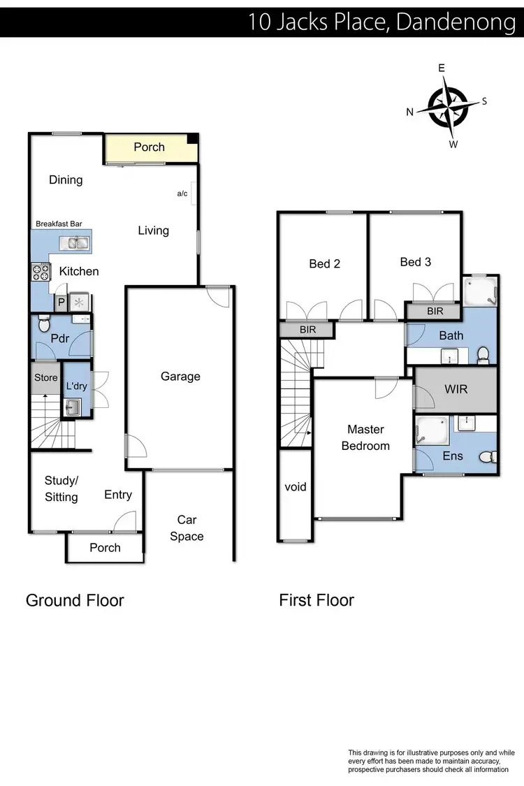 Floorplan of Homely house listing, 10 Jacks Place, Dandenong VIC 3175