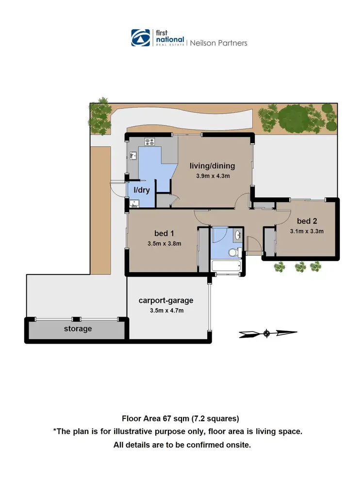 Floorplan of Homely unit listing, 6/1 Henry Street, Pakenham VIC 3810