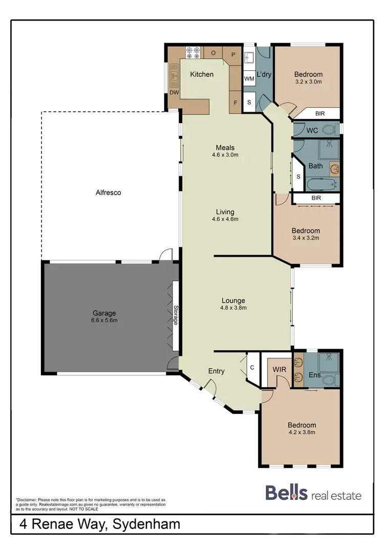 Floorplan of Homely house listing, 4 Renae Way, Sydenham VIC 3037