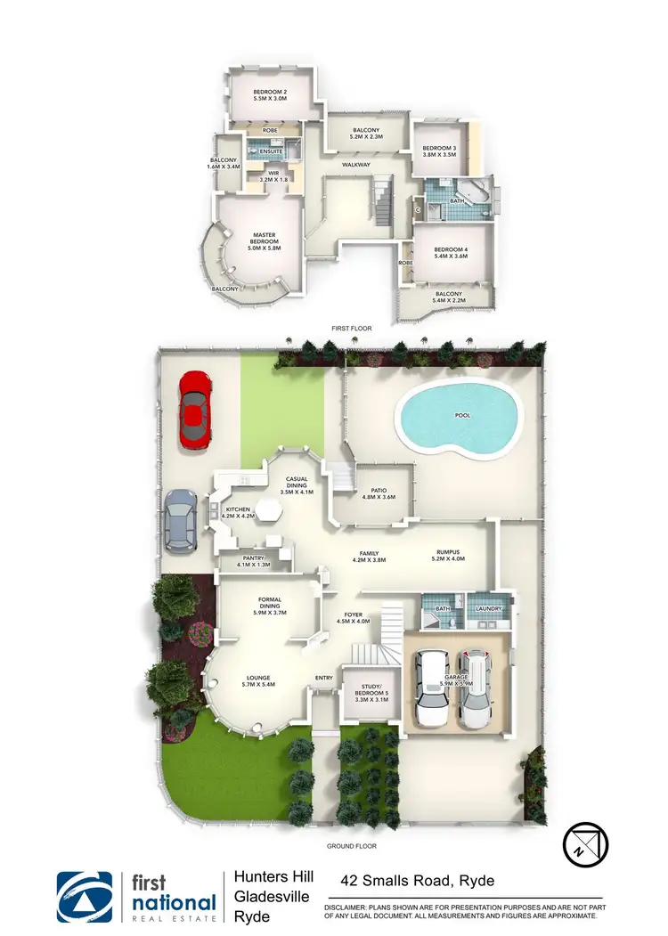 Floorplan of Homely house listing, 42 Smalls Road, Ryde NSW 2112