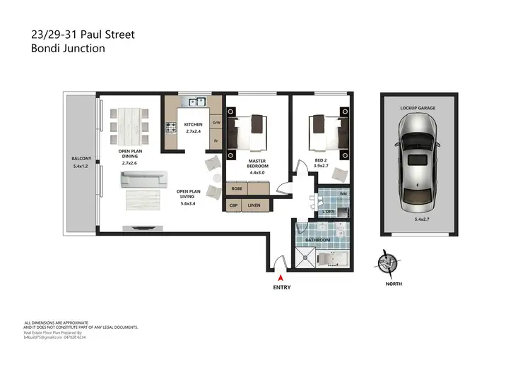 Floorplan of Homely apartment listing, 23/29-31 Paul Street, Bondi Junction NSW 2022