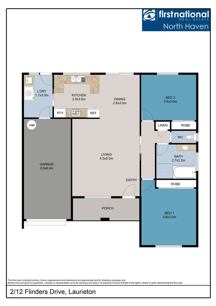 Floorplan of Homely villa listing, 2/12 Flinders Drive, Laurieton NSW 2443