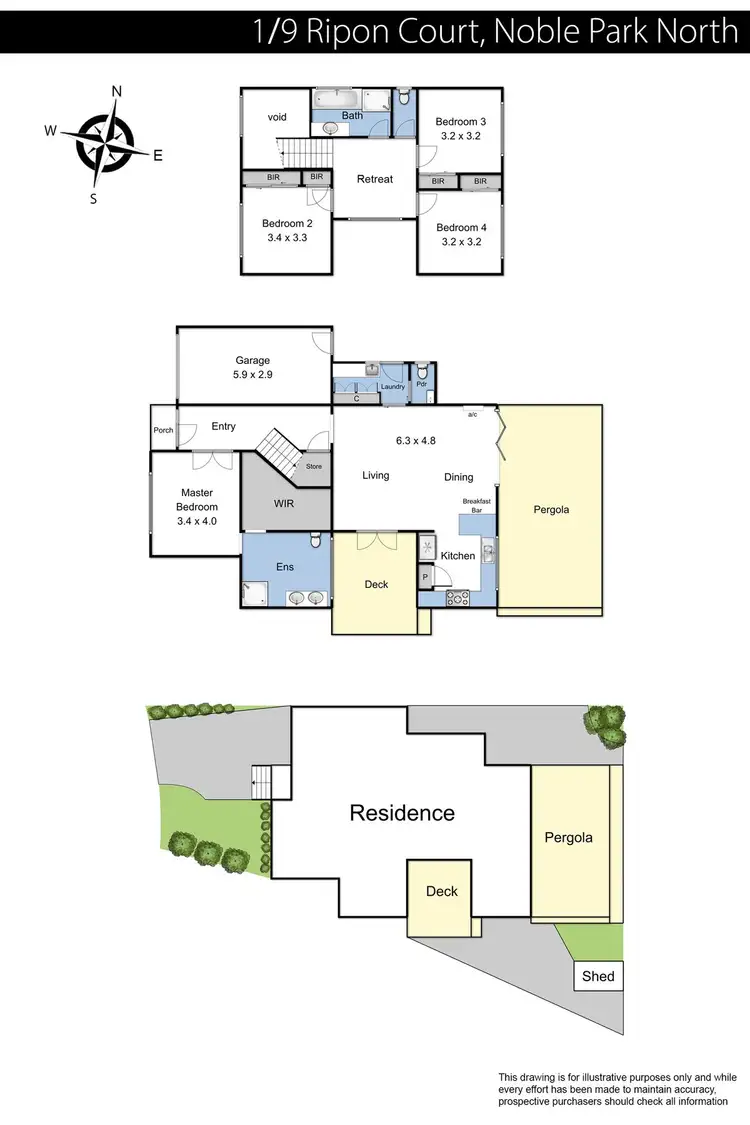 Floorplan of Homely house listing, 1/9 Ripon Court, Noble Park North VIC 3174