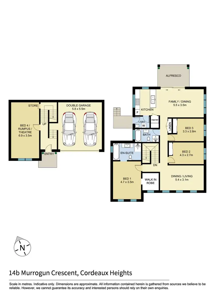 Floorplan of Homely house listing, 14B Murrogun Crescent, Cordeaux Heights NSW 2526