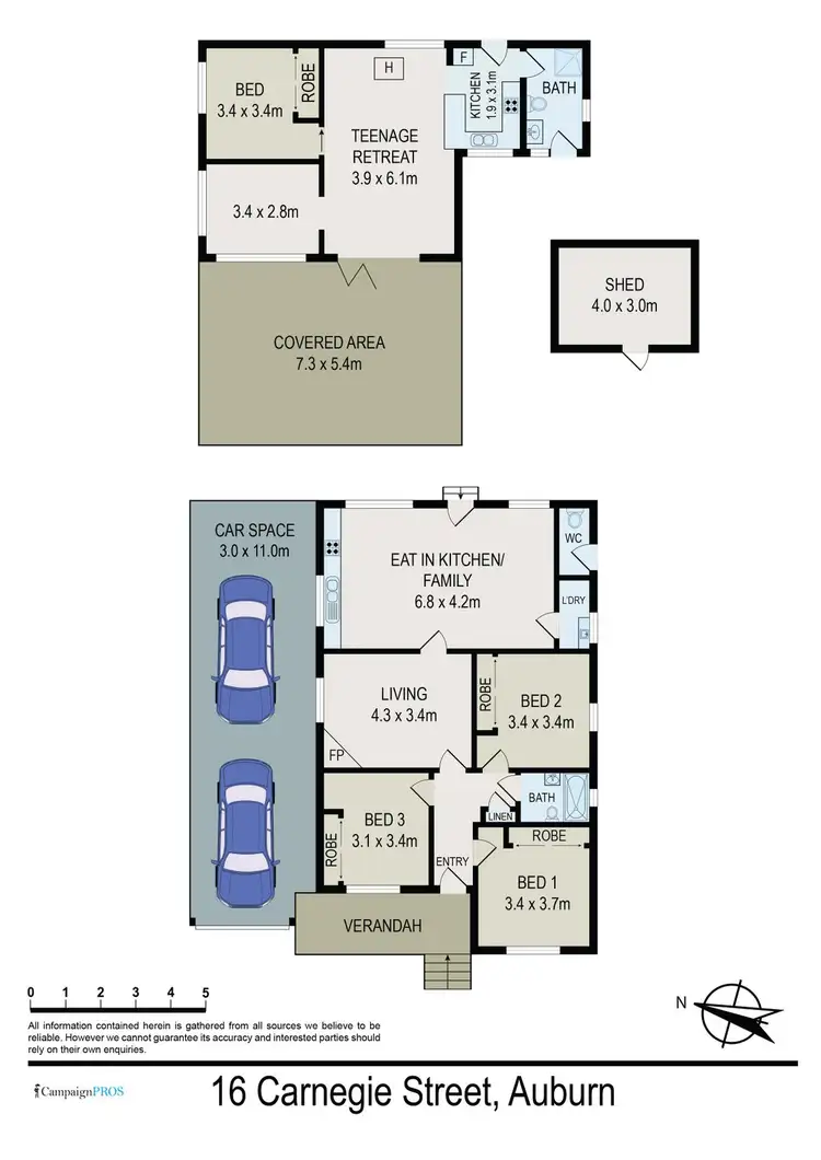 Floorplan of Homely house listing, 16 Carnegie Street, Auburn NSW 2144