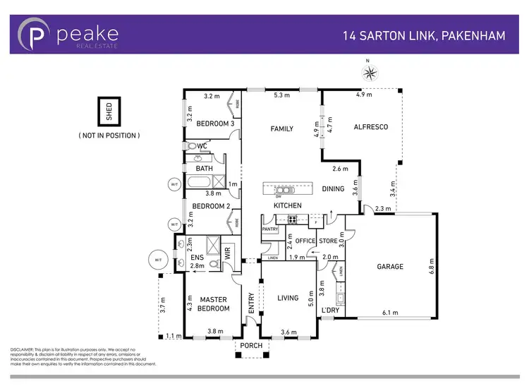 Floorplan of Homely house listing, 14 Sarton Link, Pakenham VIC 3810