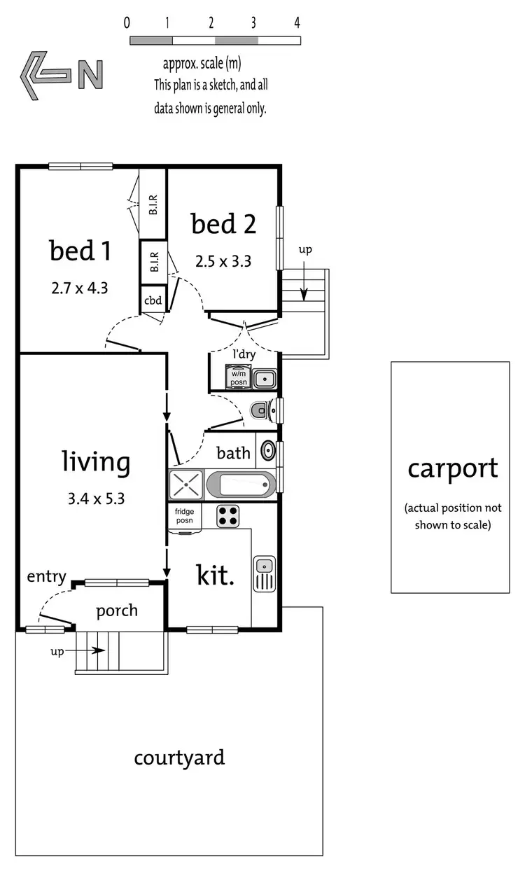 Floorplan of Homely unit listing, 1/98 Ringwood Street, Ringwood VIC 3134
