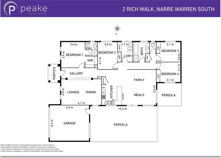 Floorplan of Homely house listing, 2 Rich Walk, Narre Warren South VIC 3805