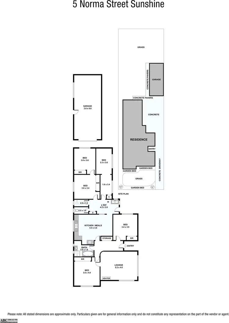 Floorplan of Homely house listing, 5 Norma Street, Sunshine VIC 3020