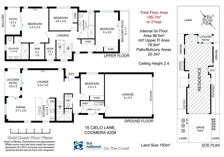 Floorplan of Homely house listing, 15 Cielo Lane, Coomera QLD 4209