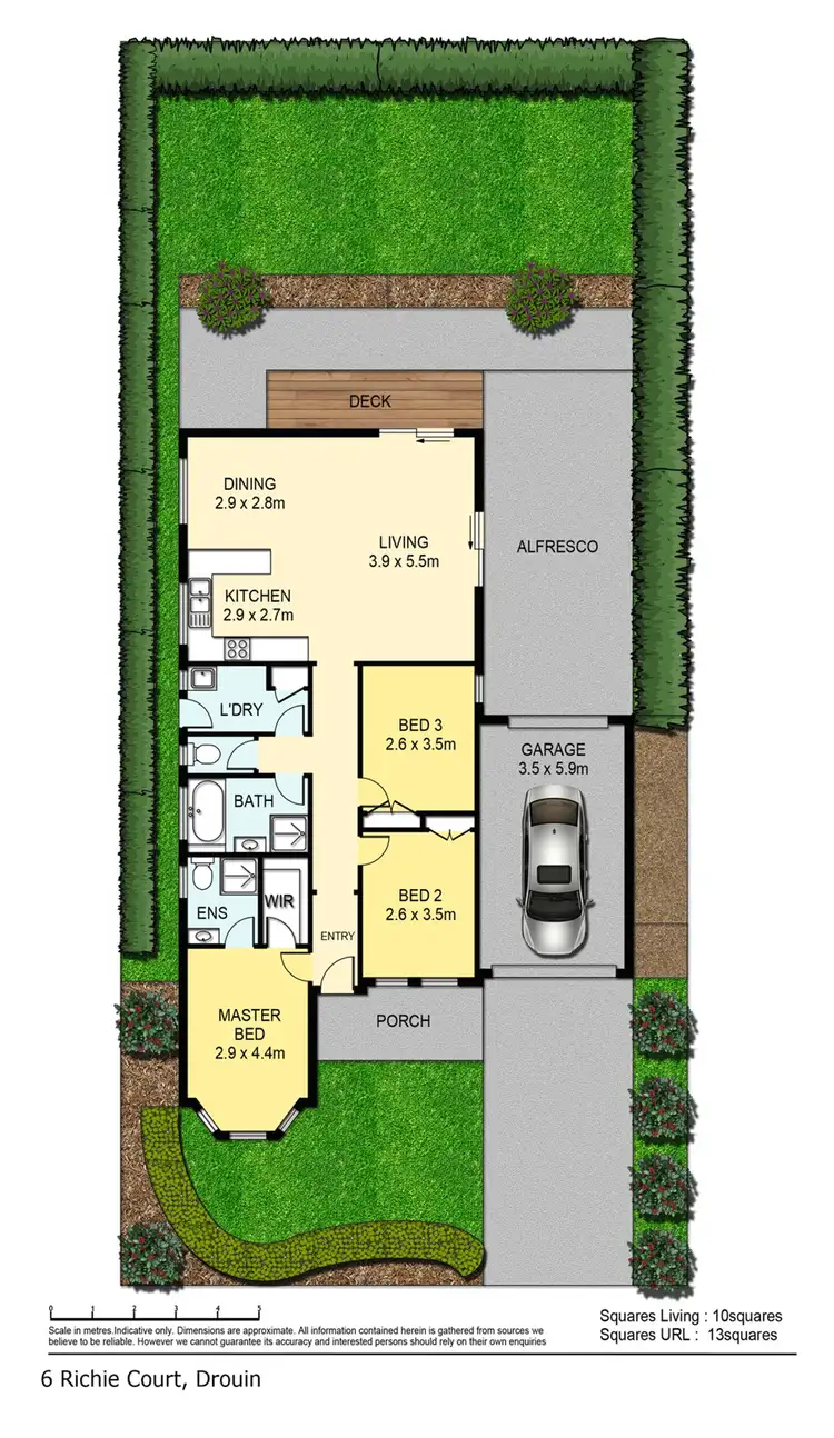 Floorplan of Homely house listing, 6 Richie Court, Drouin VIC 3818