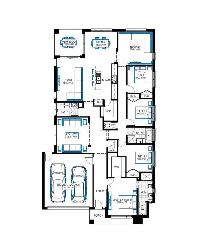 Floorplan of Homely house listing, 50 Sandy Road, Officer VIC 3809