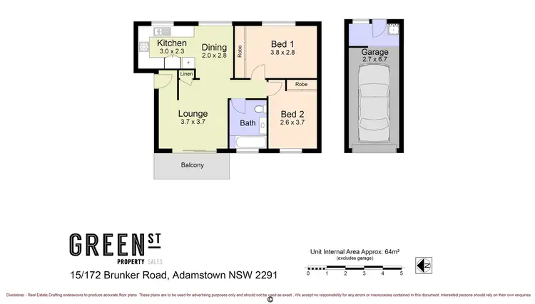 Floorplan of Homely apartment listing, 15/172 Brunker Road, Adamstown NSW 2289