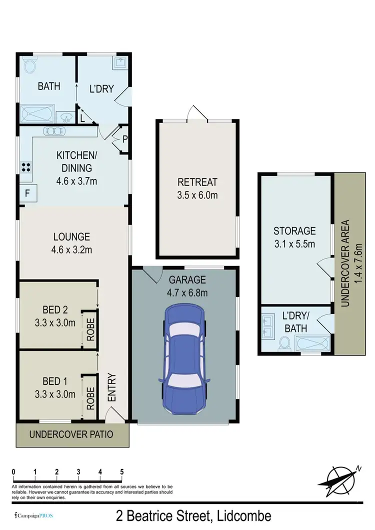 Floorplan of Homely house listing, 2 Beatrice Street, Lidcombe NSW 2141