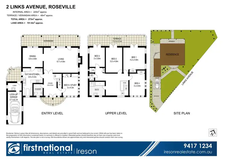 Floorplan of Homely house listing, 2 Links Avenue, Roseville NSW 2069