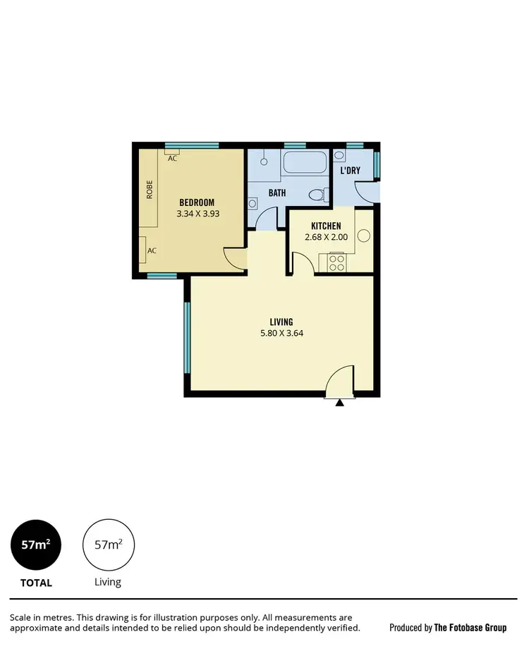 Floorplan of Homely unit listing, 2/14 Byron Street, Glenelg SA 5045