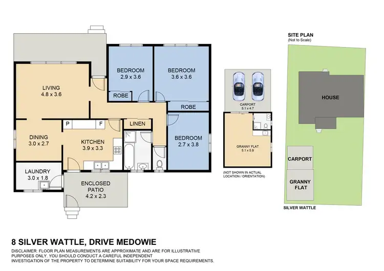 Floorplan of Homely house listing, 8 Silver Wattle Drive, Medowie NSW 2318