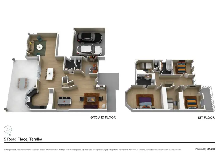 Floorplan of Homely house listing, 5 Read Place, Teralba NSW 2284