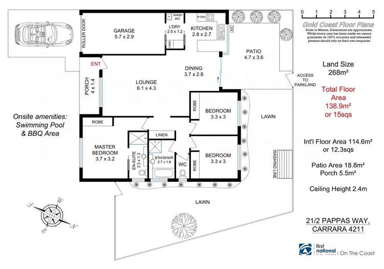 Floorplan of Homely villa listing, 21/2 Pappas Way, Carrara QLD 4211